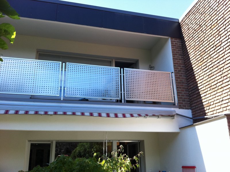 Balkongeländer aus verzinktem Stahl, Mönchengladbach